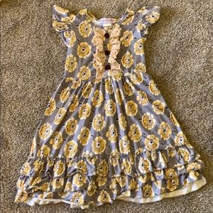 Girls floral print dress